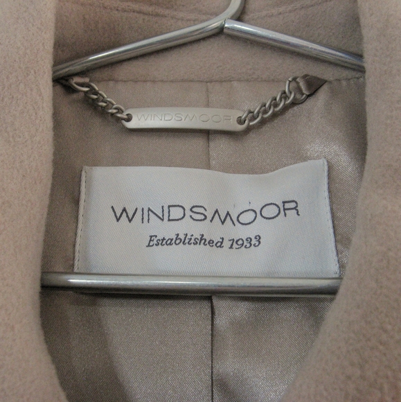 Windsmoor Cashmere & Wool Long Trench Coat - Size 16 - Camel - Picture 5 of 5